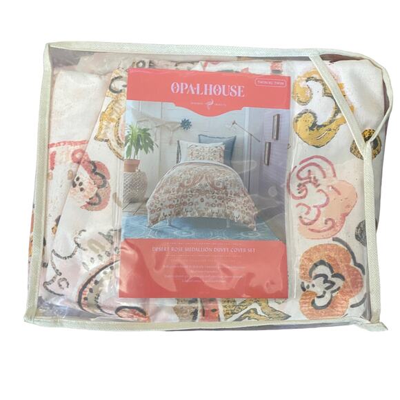 Opal House Other - Opal House Desert Rose Paisley Medallion 2 Pc Duvet Cover Set, Twin/XL Twin Bed